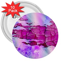 Background Crack Art Abstract 3  Buttons (10 Pack)  by Mariart