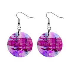 Background Crack Art Abstract Mini Button Earrings by Mariart