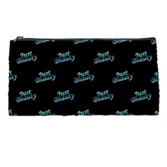 Just Beauty Words Motif Print Pattern Pencil Case by dflcprintsclothing