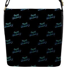 Just Beauty Words Motif Print Pattern Flap Closure Messenger Bag (s) by dflcprintsclothing