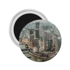 Lujiazui District Aerial View, Shanghai China 2 25  Magnets by dflcprintsclothing