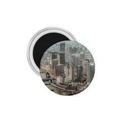 Lujiazui District Aerial View, Shanghai China 1 75  Magnets by dflcprintsclothing