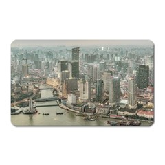 Lujiazui District Aerial View, Shanghai China Magnet (rectangular) by dflcprintsclothing