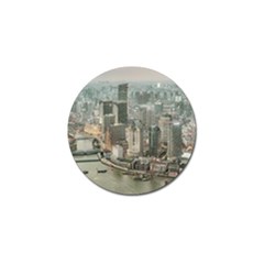 Lujiazui District Aerial View, Shanghai China Golf Ball Marker (10 Pack) by dflcprintsclothing