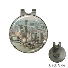 Lujiazui District Aerial View, Shanghai China Hat Clips With Golf Markers by dflcprintsclothing