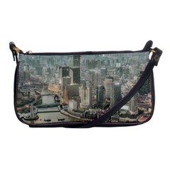 Lujiazui District Aerial View, Shanghai China Shoulder Clutch Bag by dflcprintsclothing