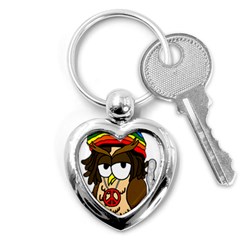  Rainbow Stoner Owl Key Chain (heart) by IIPhotographyAndDesigns