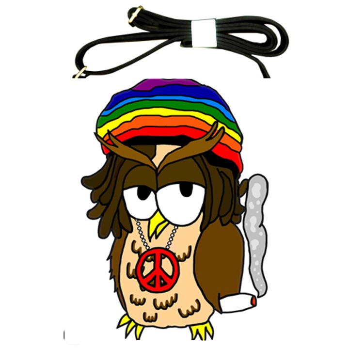  Rainbow Stoner Owl Shoulder Sling Bag