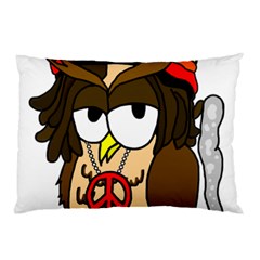  Rainbow Stoner Owl Pillow Case by IIPhotographyAndDesigns