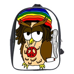  Rainbow Stoner Owl School Bag (xl) by IIPhotographyAndDesigns