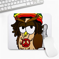  Rainbow Stoner Owl Large Mousepads by IIPhotographyAndDesigns