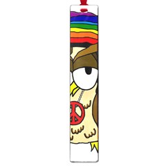  Rainbow Stoner Owl Large Book Marks by IIPhotographyAndDesigns