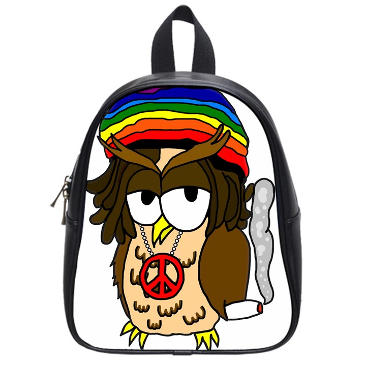  Rainbow Stoner Owl School Bag (Small)