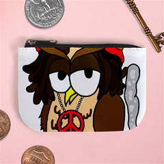  Rainbow Stoner Owl Mini Coin Purse by IIPhotographyAndDesigns