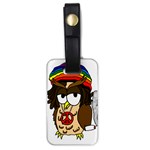  Rainbow Stoner Owl Luggage Tag (one side) Front