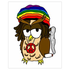  Rainbow Stoner Owl Drawstring Bag (small)