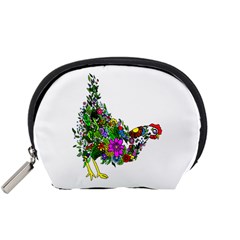 Flower Chicken Accessory Pouch (small) by IIPhotographyAndDesigns