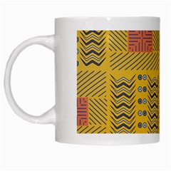 Digital Paper African Tribal White Mugs by HermanTelo