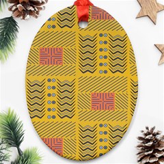 Digital Paper African Tribal Oval Ornament (two Sides)