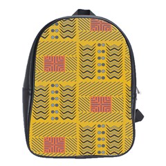 Digital Paper African Tribal School Bag (large)