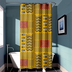 Digital Paper African Tribal Shower Curtain 36  X 72  (stall) 