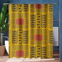 Digital Paper African Tribal Shower Curtain 60  X 72  (medium) 