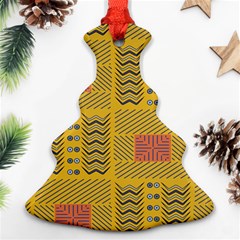 Digital Paper African Tribal Christmas Tree Ornament (two Sides)