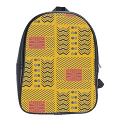 Digital Paper African Tribal School Bag (xl) by HermanTelo