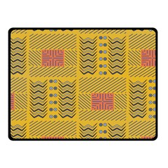 Digital Paper African Tribal Double Sided Fleece Blanket (small) 