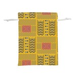 Digital Paper African Tribal Lightweight Drawstring Pouch (M) Back