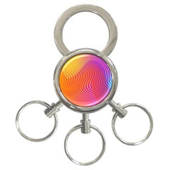 Chevron Line Poster Music 3-ring Key Chain by Mariart