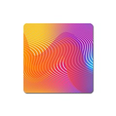 Chevron Line Poster Music Square Magnet by Mariart