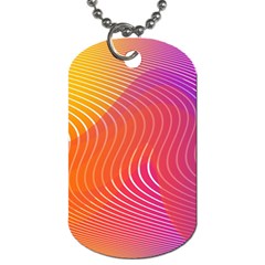 Chevron Line Poster Music Dog Tag (one Side)