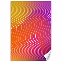 Chevron Line Poster Music Canvas 12  X 18  by Mariart