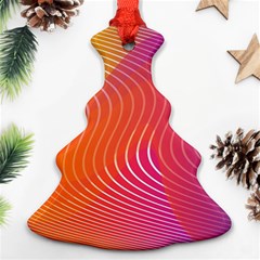 Chevron Line Poster Music Ornament (christmas Tree) 