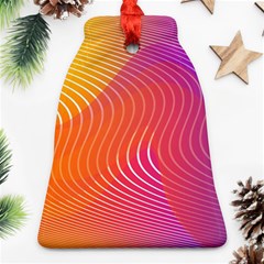 Chevron Line Poster Music Bell Ornament (two Sides)