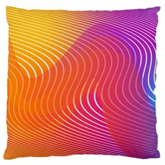 Chevron Line Poster Music Large Cushion Case (two Sides) by Mariart