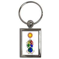 Elemental Sun Goddess   Key Chain (rectangle) by IIPhotographyAndDesigns