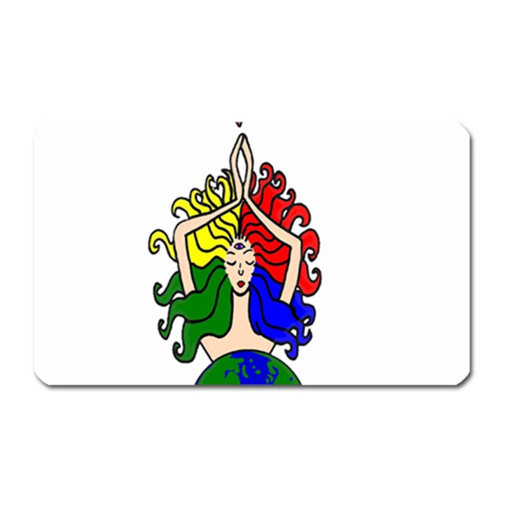 Elemental Sun Goddess   Magnet (Rectangular)