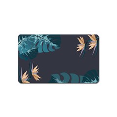 Flower Illustrations Leaves Magnet (name Card) by HermanTelo