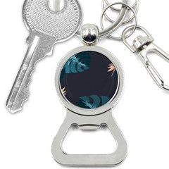 Flower Illustrations Leaves Bottle Opener Key Chain