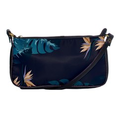 Flower Illustrations Leaves Shoulder Clutch Bag by HermanTelo