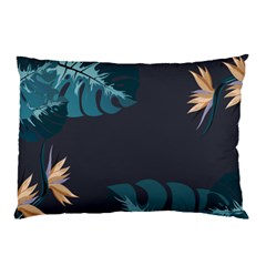 Flower Illustrations Leaves Pillow Case (two Sides)