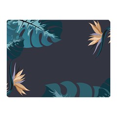 Flower Illustrations Leaves Double Sided Flano Blanket (mini) 