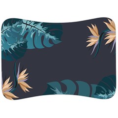 Flower Illustrations Leaves Velour Seat Head Rest Cushion