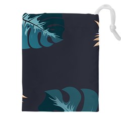 Flower Illustrations Leaves Drawstring Pouch (5xl) by HermanTelo