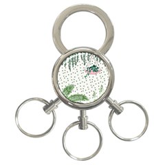 Plants Flowers Nature Blossom 3-ring Key Chain by Mariart