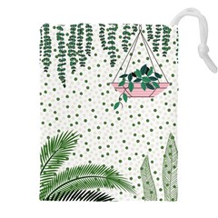 Plants Flowers Nature Blossom Drawstring Pouch (5xl) by Mariart