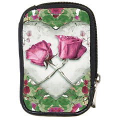 Love Ornament Design Compact Camera Leather Case by dflcprintsclothing