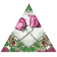 Love Ornament Design Wooden Puzzle Triangle by dflcprintsclothing